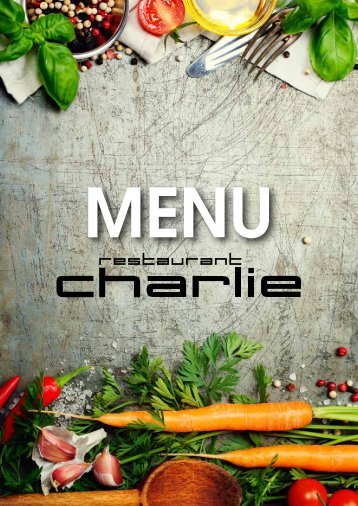 Menukaart Restaurant Charlie