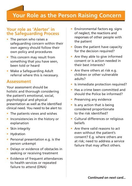 Safeguarding Adults