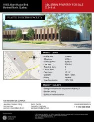 INDUSTRIAL PROPERTY FOR SALE 57,644 s.f. 11600 ... - Altus InSite