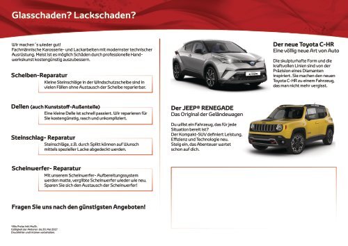 Autohaus Lackner Frühjahrsfolder 2017