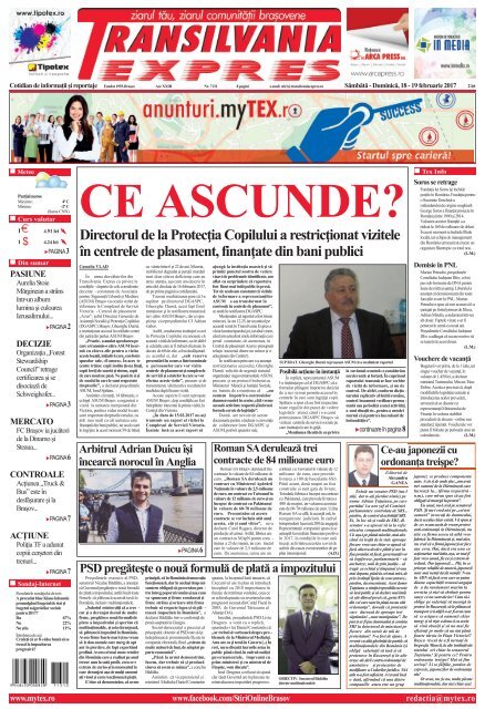Transilvania Expres Sambata Duminica 18 02 2017 19 02 2017