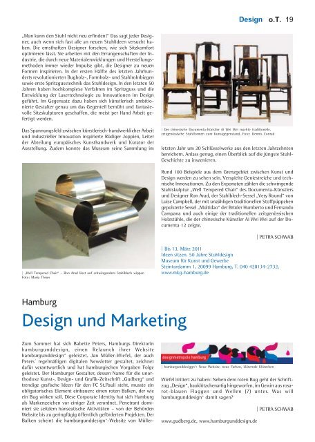 LayoutHeft 25-1.pmd - Das Magazin für Kunst, Architektur und Design
