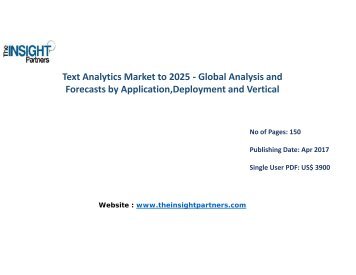 Text Analytics Market to 2025