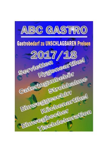 ABC Gastro Katalog  2017  Wolfgang Zahn