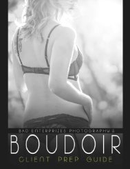 BAD Enterprizes Boudoir Photography - Cover