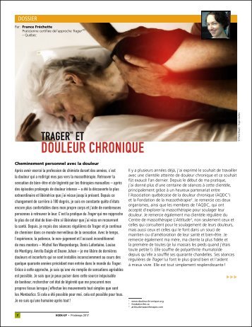 Trager et douleur chronique