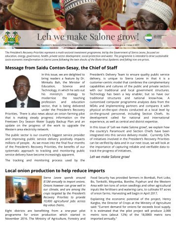 Leh we make Salone grow! Issue 5