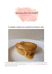 coulants au caramel (bonne box à l'intérieur)