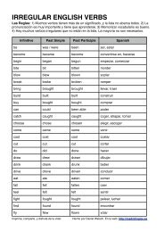 Verbos Irregulares em Inglês, PDF