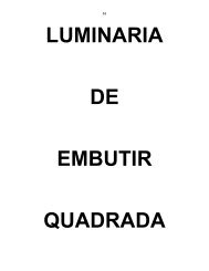 LUMINARIA DE EMBUTIR QUADRADA