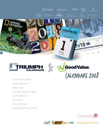 Triumph Calendar Catalogue