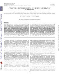 Structure and stereochemistry of the active metabolite of