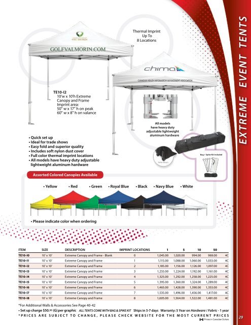 Ad Spec Display Catalogue