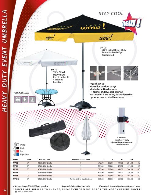 Ad Spec Display Catalogue