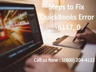 Fix QuickBooks Error -6147, 0