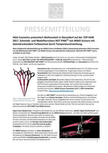 Pressemitteilung HOT PINK_Maks Scissors