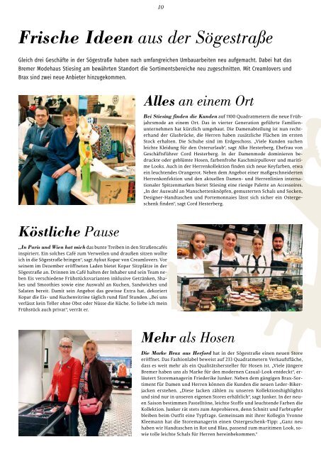 mittendrin Magazin - Die Bremer City im Frühjahr2017