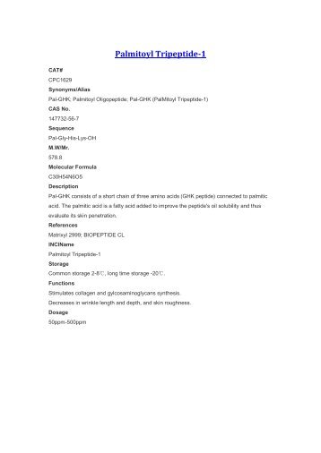Palmitoyl Tripeptide-1