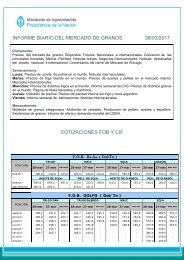 INFORME DIARIO DEL MERCADO DE GRANOS 28/03/2017 COTIZACIONES FOB Y CIF