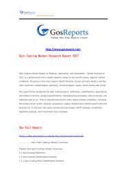 Spin Coating Market Research Report 2017