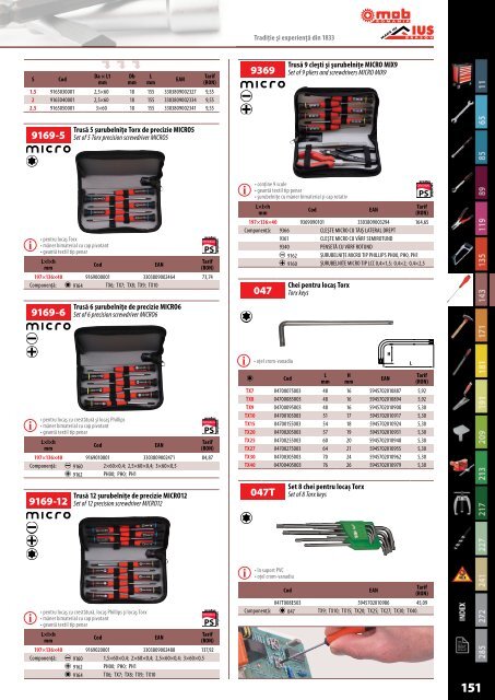 MOB&IUS catalog C015 cu tarif 2017