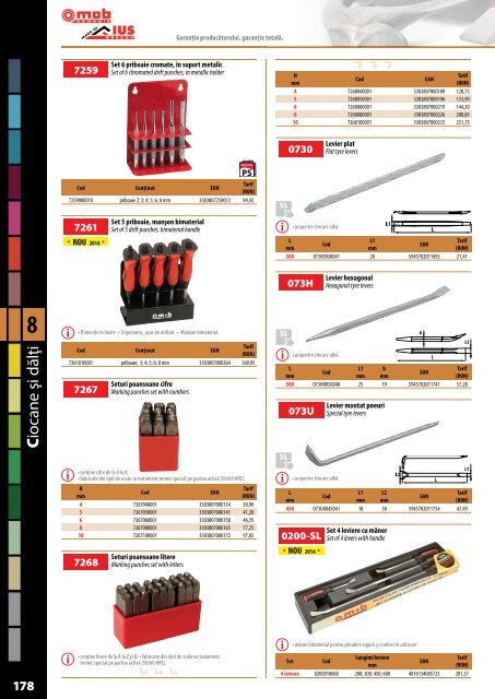 MOB&IUS catalog C015 cu tarif 2017