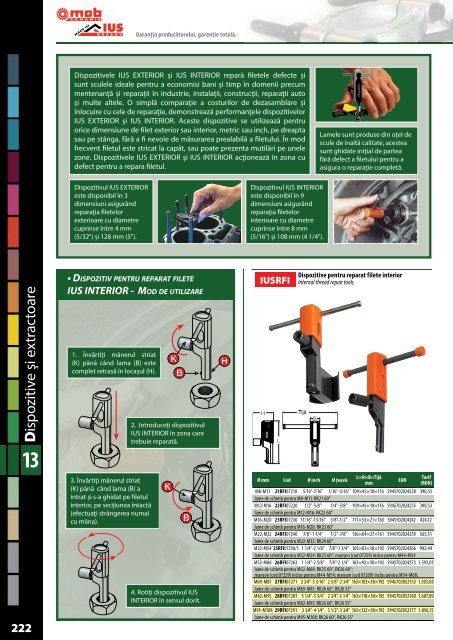 MOB&IUS catalog C015 cu tarif 2017