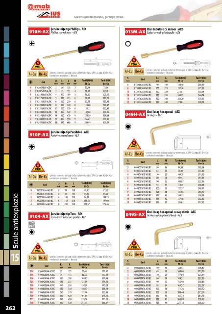 MOB&IUS catalog C015 cu tarif 2017