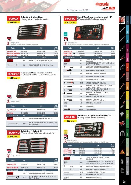 MOB&IUS catalog C015 cu tarif 2017