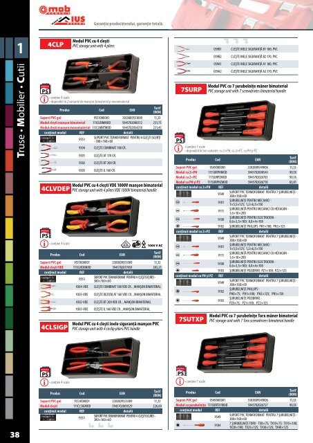 MOB&IUS catalog C015 cu tarif 2017