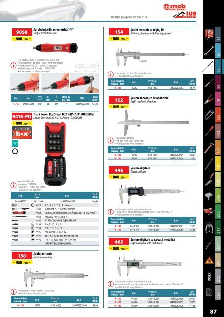 MOB&IUS catalog C015 cu tarif 2017