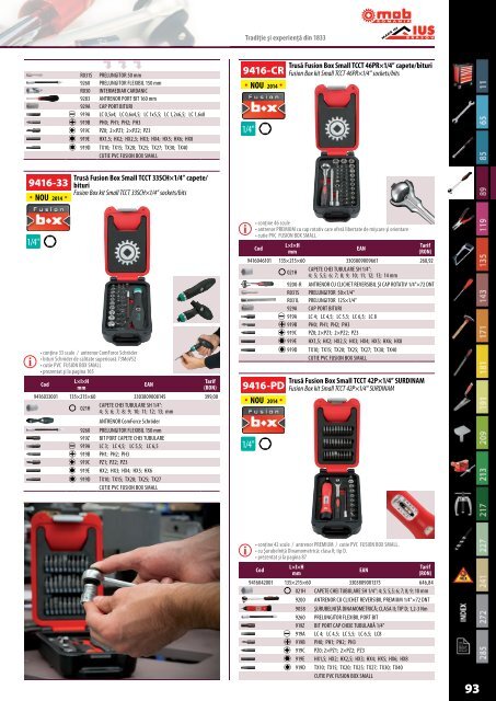 MOB&IUS catalog C015 cu tarif 2017