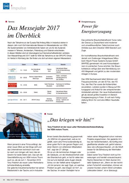 VEM-Impulse e-paper 1-2017_Kundenteil_deutsch
