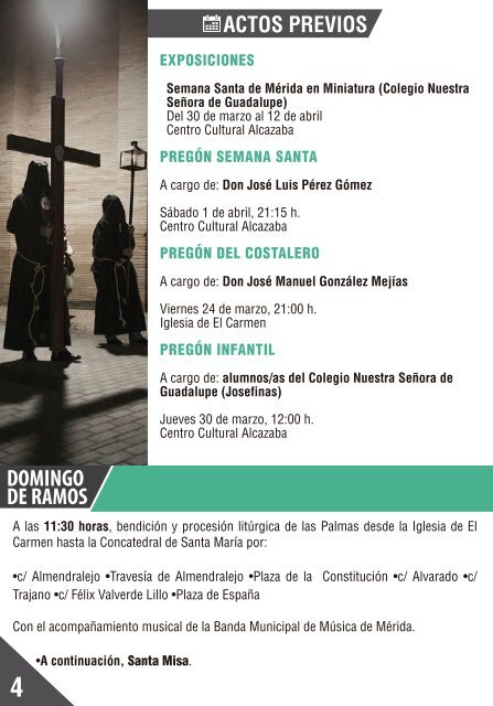 Programa de Mano Oficial de la Semana Santa 2017