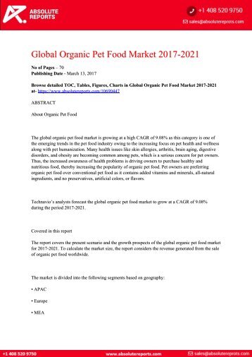 10690447-Global-Organic-Pet-Food-Market-2017-2021