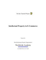 Intellectual Property in E-Commerce - Pierce Law Center IP Mall