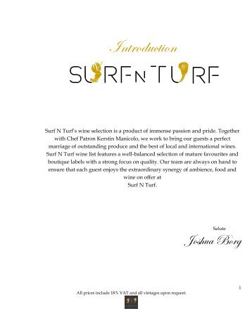 Surf n Turf  wine  List 2017  ready for printing 