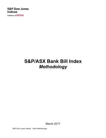 S&P/ASX Bank Bill Index