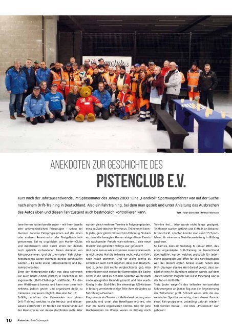 Pistenclub Magazin  April 2017