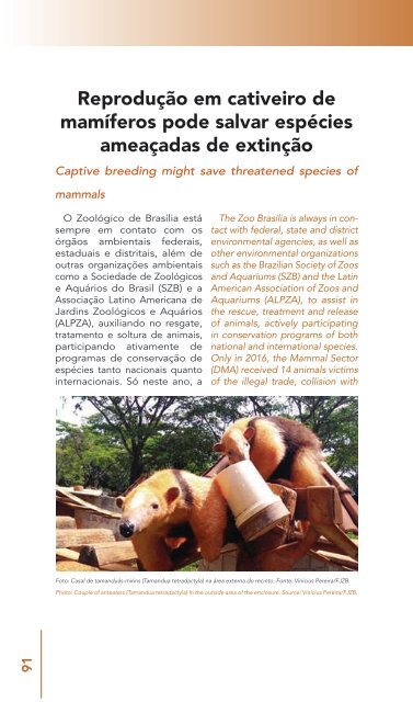 Relatório Anual - Zoológico de Brasíilia