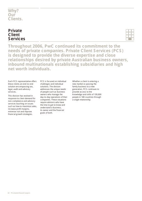 Annual Review 2006 - PwC