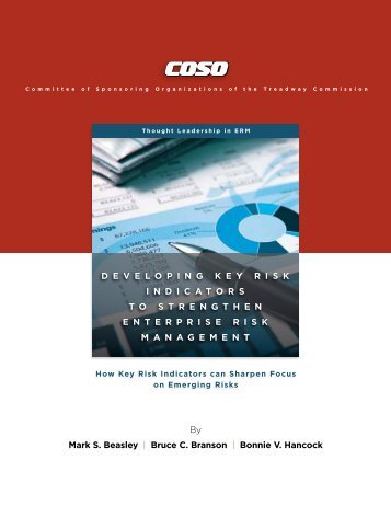 Developing Key Risk Indicators to Strengthen - Coso