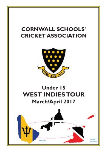 CSCA U15 West Indies Brochure 2017