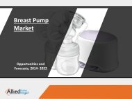 Breast Pump Market Global Industry Analysis, 2014-2022