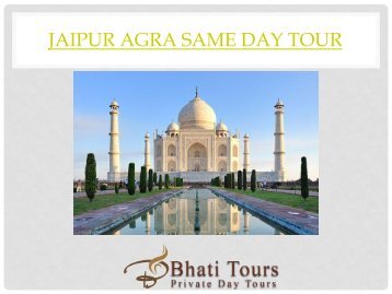 Jaipur Agra Same Day Tour