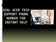 Dial Acer Tech Support Phone Number for Instant