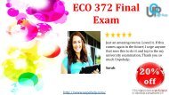 ECO 372 Final Exam Answers For University of Phoenix 2017