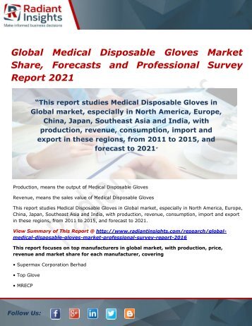 the market for medical disposables and Dublin --(business wire) the global medical disposables market analysis & trends - industry forecast to 2025 report has been added to researchandmarketscom's. the market for medical disposables and Dublin --(business wire) the global medical disposables market analysis & trends - industry forecast to 2025 report has been added to researchandmarketscom's.