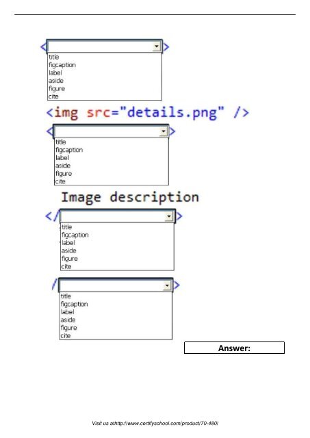 70-480 PDF Exam Material