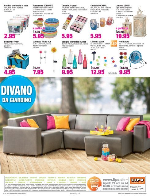 Catalogo Mobili da Giardino